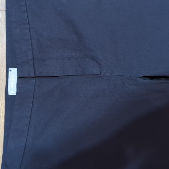 Everlane The Fixed-Waist Stretch Cotton Black Pant sz 12 - Picture 3 of 9